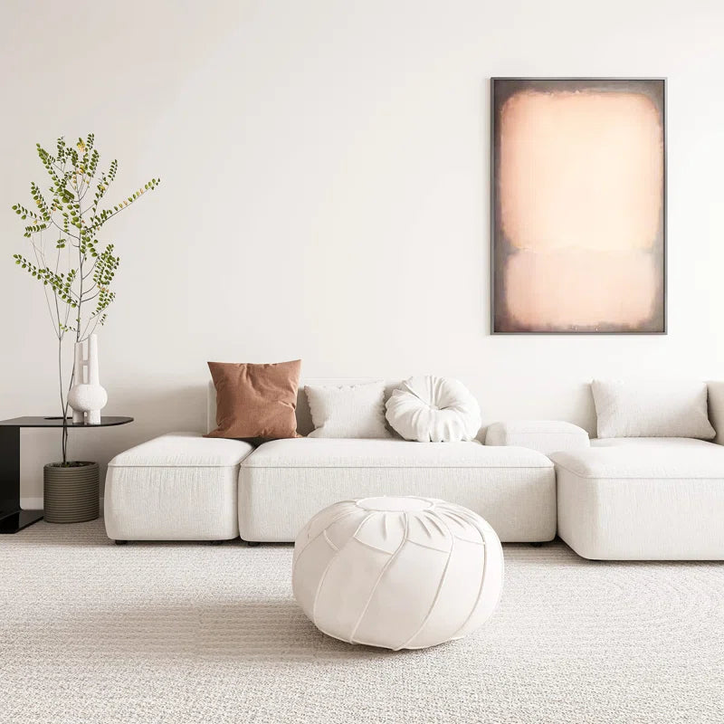 Pouf Unstuffed Ottoman Moroccan Footstool